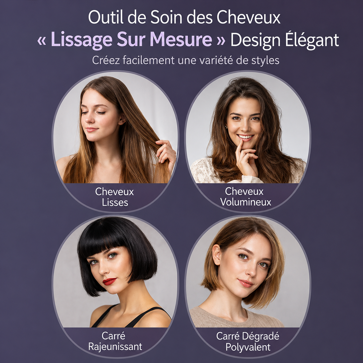 Brosse lissante chauffante Allure – VolumeLift™