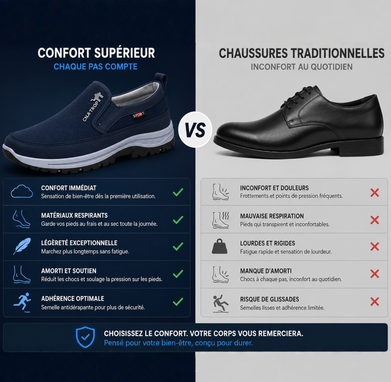 Pheron ® - Chaussures Confort & Résistance + Cadeau Offert